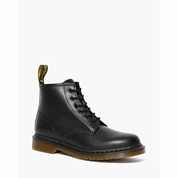 Dr Martens 101 Smooth Kožené - Cierne Kotnikove Cizmy Panske, D002SK